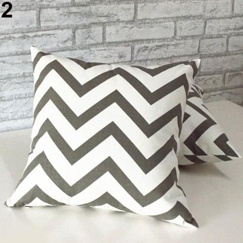 New Arrivals Ripple Chevron Zig Wave Linen Cotton Cushion cover Home Decor Throw Pillow Case 51F1