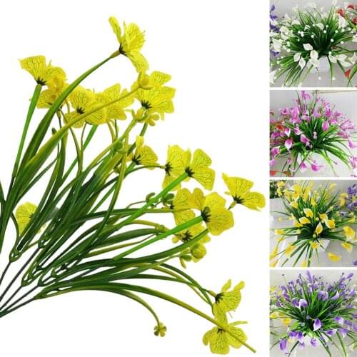 Whosale A bunch of Artificial Calla with Leaf Bouquet Plastic Fake lily Aquatic Plants Home Art Room Decoration Fake Flower P20