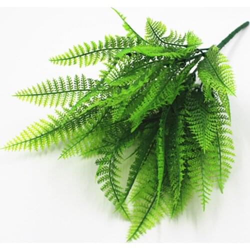 Plastic Bonsai Fake Leaf Artificial Leaf Grass Simulation Green Plant Small Persian Leaves Plant for Home Garden Decoration