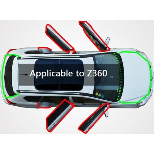 Suitable for use in zhongtai Z360 car door side gap dust prevention feng shui collision sound insulation add rubber strip