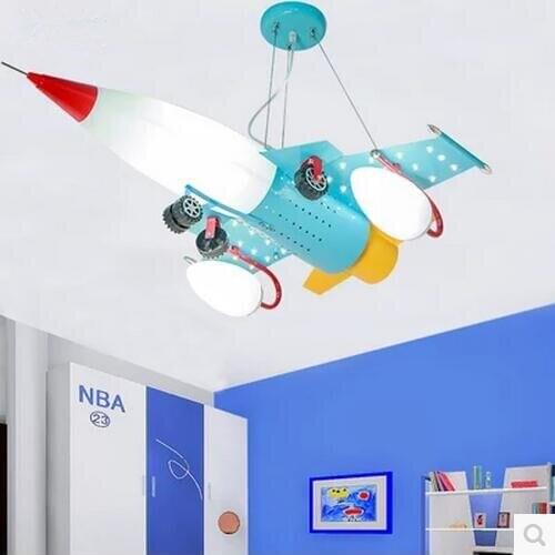 Pendant Lights creative design aircraft cartoon Eyecare Children light boy room bedroom Pendant lamp droplight children room