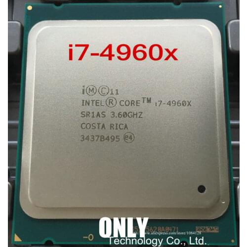 I7 4960X Original Intel Xeon I7-4960X CPU 3.60GHZ 15MB 22nm LGA2011 I7 4960 X processor 1 year warranty