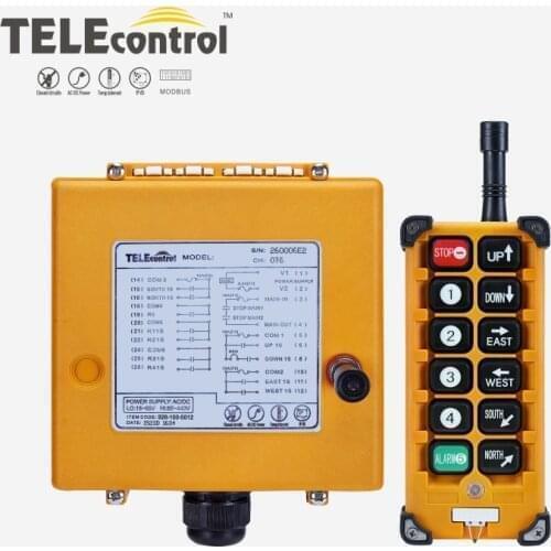 Industrial Remote Control F23-BB Hoist Crane Switch 10 buttons Telecrane UTING 1 receiver 1 transmitter for truck hoist crane