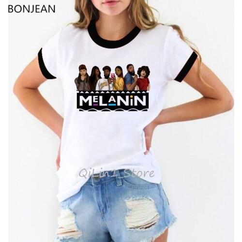 Vogue Melanin shirt women black girls boys best friends tv show tshirt funny graphic tees shirt femme aesthetic tumblr clothes