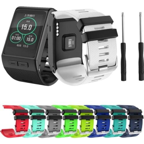 Silicone Watch Band Sport Wrist Strap Bracket Replacement for Garmin Vivoactive HR Smart Watch Accessories