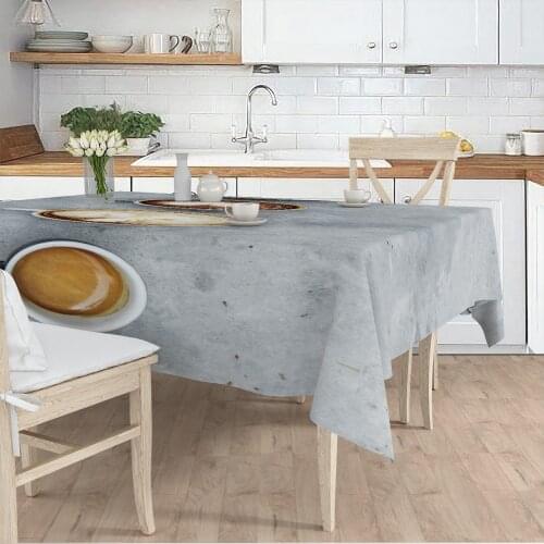 Table cloth Living Room Kitchen Grey color coffee dining pattern micro fabric cover runner pattern Free Shipping