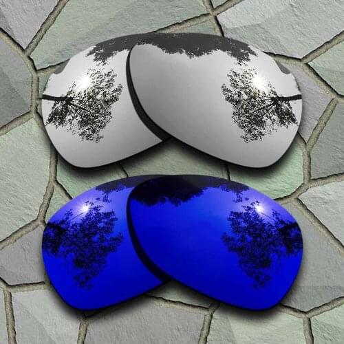Chrome&Violet Blue Sunglasses Polarized Replacement Lenses for Oakley Crosshair 2012