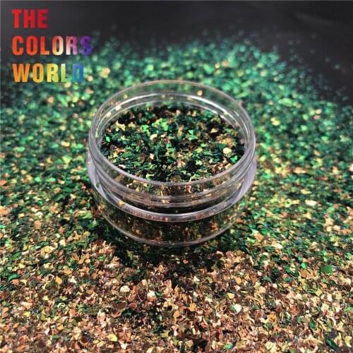 TCT-350 Chameleon Color Mylar Shard Irregular Nail Glitter Nail Art Decoration Makeup Tumblers DIY Crafts Festival Accessories