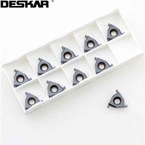 10PCS DESKAR 16IR EL1.6 LDA 1.7 1.8 1.9 2.0 2.1 2.2 2.25 2.3 LDA Shallow slot Blades Carbide Inserts CNC Lathe Turning Tools