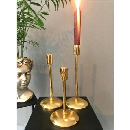 Yakalife 3 Parts Metal candlestick candle Holder candle and candlestick свеча и подсвечник vela y candelero