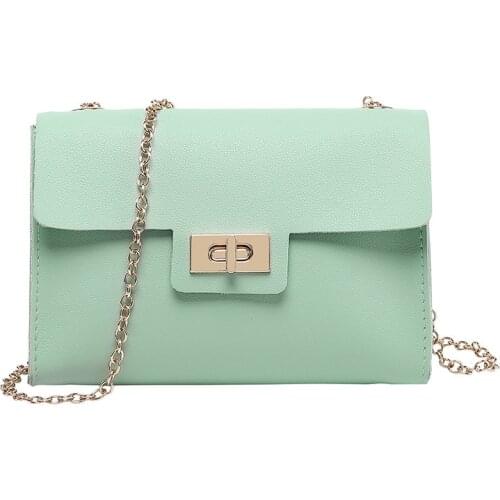 2021 High-Quality Pu Leather Chain Mobile Phone Shoulder Bags British Fashion Simple Small Square Bag Womens Designer Handbag