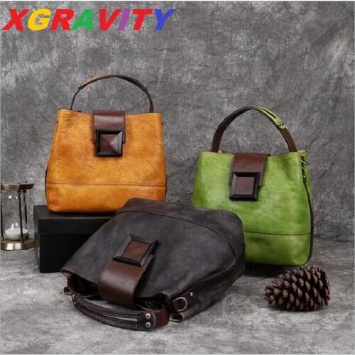 A015 2021New Spring Cowhide Genuine Leather Bags Elegant Luxury Ethnic Women Handbag Vintage Evening Cross Body Lady Bags Girls