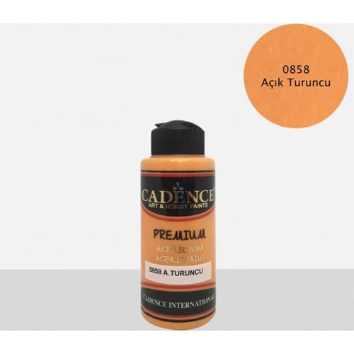 Cadence Acrylic Paint 0858-Açık Turuncu-120ml