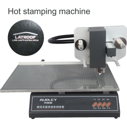 Automatic digital hot foil stamping machine wired leather book cover tender card greeting card calendar menu 300dpi NDL-3050A