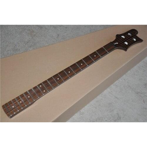 Booking 4003 4 strings electric guitar neck,zebra wood fingerboard,zebrano neck，can custom neck