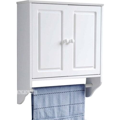BS001 European Style Bathroom Wall Mounted Wood Cabinet Household Fashion Creative Storage Vanity Combo Towel Hanging Cabinet