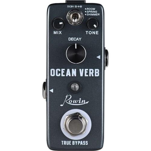 Ocean Verb Digital Reverb Guitar Effect Pedal 3 Modes Room/ Spring/ Shimmer Aluminum Alloy Shell True Bypass