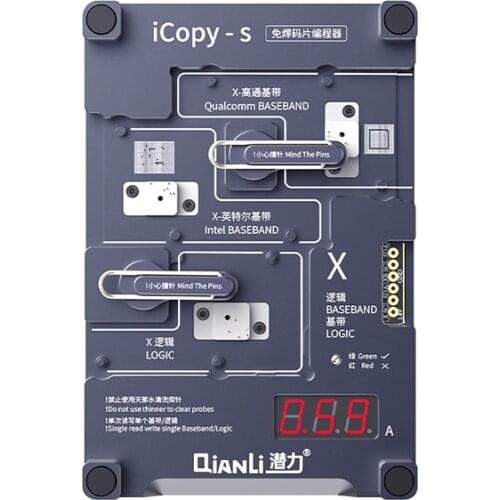 Qianli iCopy S 4 in 1 Logic Baseband IC Chip Programmer EEPROM IC Read Write Repair for 6 6S 7 PLUS X XS XSMAX Without Soldering