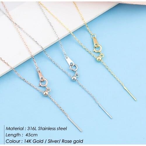 JUJIE Fashion Classic Adjustable Chain Necklace For Women 2020 Choker Stainless Steel Necklaces Female Jewelry Accessories