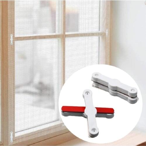 Screen Window Installation Buckle-free Perforated Mesh Retainer Screen Window Accessories No Trace Buckle Fixing Clip Cortinas