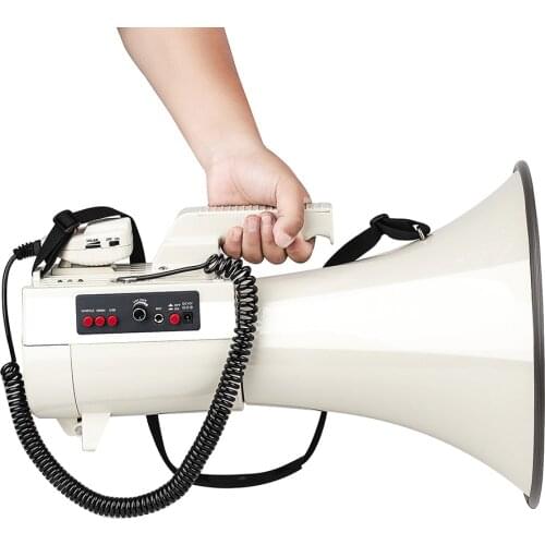 Super High Power 75w Megaphone 2km Amplified Multi Function Speaker Support U Disk/TF Card