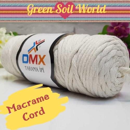 Multicolor Regenerated Cotton Macrame Rope - 230-270g 65m - 31 Color Options - Wall - Door Decorations, Bags, Cushion, Pillow, Swing, Hammock, Party, Cord, Wedd, Thread, String Home Textile - Twisted Craft DIY