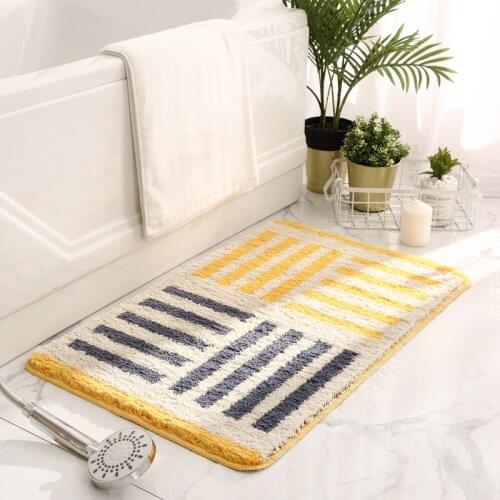 2020 New Bathroom Non-Slip Floor Mat Household Door Kitchen Absorbent Door Mat Shower Anti-slip Bath Mat Toilet Floor Decor