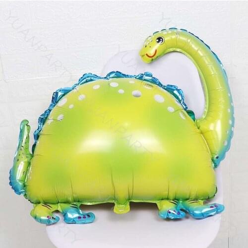 NEW dinosaur Foil Balloon Birthday party decoration Kids Toy Inflate helium Ballon animal zoo theme decorate ball