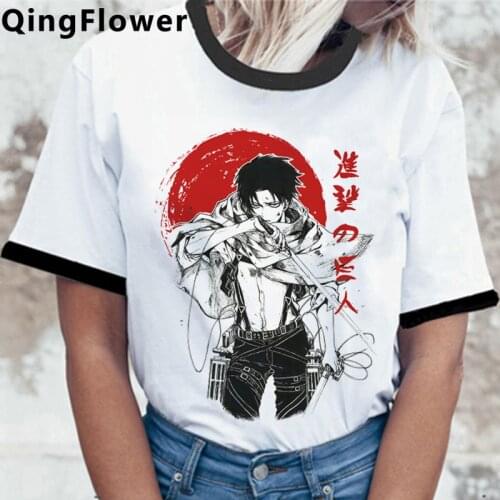 Attack on Titan Shingeki No Kyojin Titan Attack t-shirt tshirt women couple clothes vintage ulzzang top tees plus size