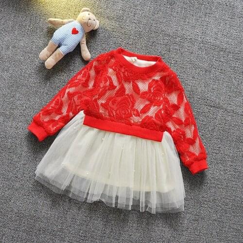 Girls Dress Flower Dance Party Pageant Spring/ Autumn Baby Kids Clothing