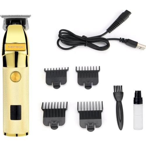 Pritech Professional Barber Hair Clipper With LED Display Li-on Battery Hair Trimmer For Men Rechargeable