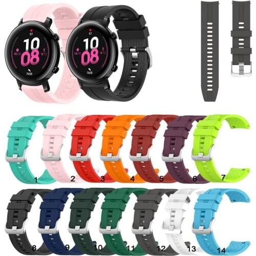 20mm Silicone Watch Band Strap For Huawei Watch GT2 42mm for Honor MagicWatch 2 42mm Replacement band strap