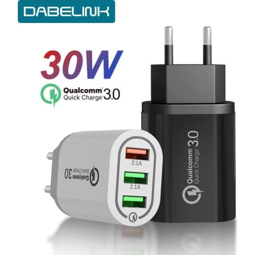 USB Charger 5V 3A 2.4A Quick Charging QC 3.0 Fast Charging Wall Charger Power Adapter EU For Apple phone 11 Samsung Xiaomi