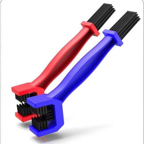 Motorcycle Mountain Bike Bicycle Scooter Double-end Chain Cleaning Brush U90C