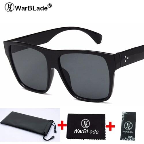 WarBLade Fashion Vintage Sunglasses Women Brand Designer Square Sun Glasses Women Glasses Big Frame Acetate Gradient Eyeglasses