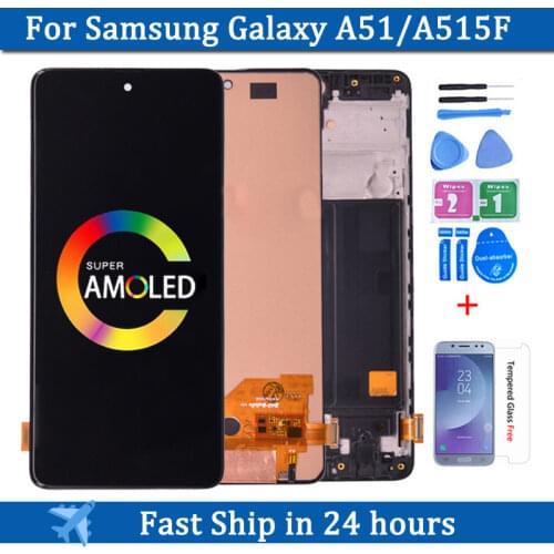 6.5‘’ LCD Display For Samsung Galaxy A51 LCD A515 A515F A515F/DS A515FD Touch Screen with Frame Digitizer Assembly