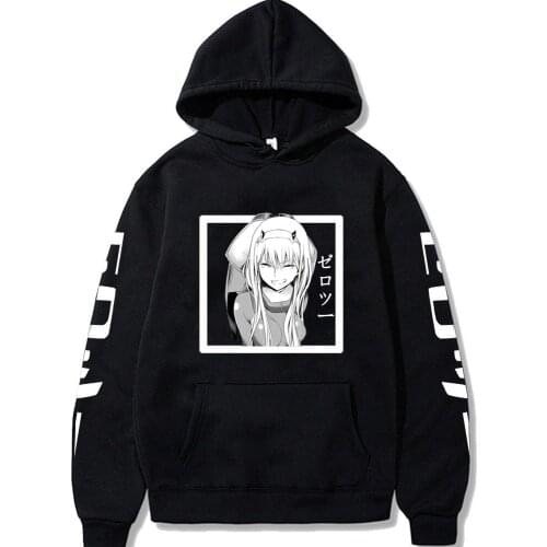 ZERO TWO Hoodie for Women Loose Darling in the Franxx Sweatshirt