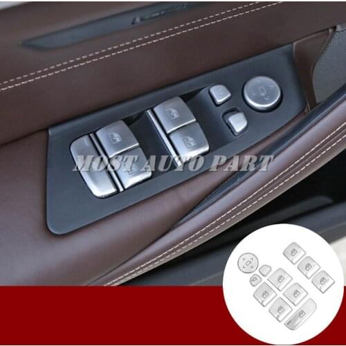 Inner Door Window Switch Button Cover Trim For BMW 5 Series G30 G31 2017-2020 Car accesories interior Car Trim