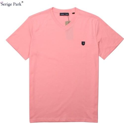 High quality V neck mens t shirt serige park Eden cotton with good making France luxury branded mens wear top tees street wear