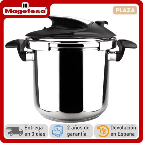 MAGEFESA Nova Super fast pressure cooker for easy use, stainless steel 18/10, suitable for induction and dishwasher