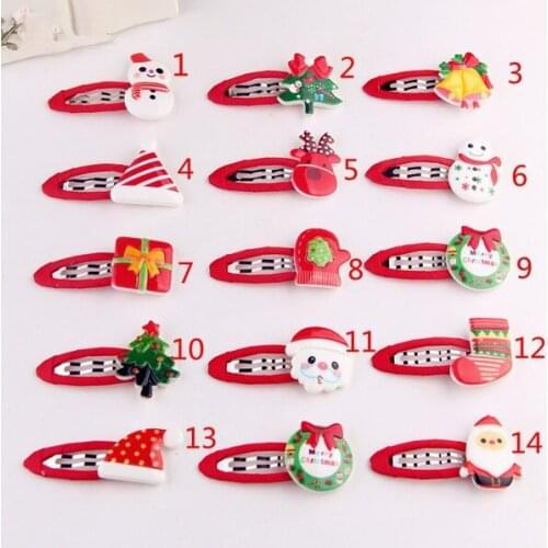 Pets hair clip Dog hairpin BB Christmas cartoon clip pet accessories 50pcs