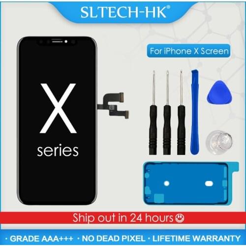 AAA+++ OLED For iPhone X XR XS LCD Screen Replacement Display With 3D Touch Assembly True Tone No Dead Pixel