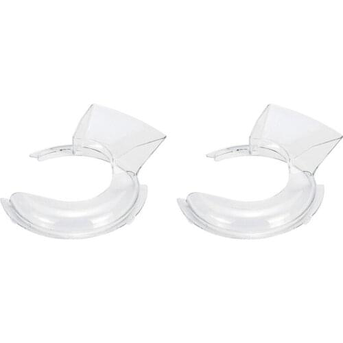 2Pcs 4.5-5Qt Bowl Pouring Shield Tilt Head Parts for Kitchenaid Stand Mixer W10616906 Kn1Ps Transparent Cover
