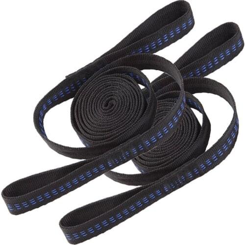 2pcs Hammock Strap 200cm Tree Hanging Spare Part Outdoor Aerial Yoga 200KG Load Portable Outdoor Camping Hammock