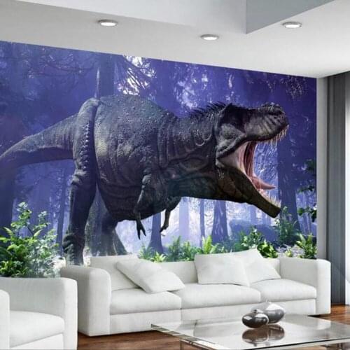 Milofi custom 3D wallpaper mural Jurassic dinosaur world background wall for living room bedroom decoration painting wallpaper