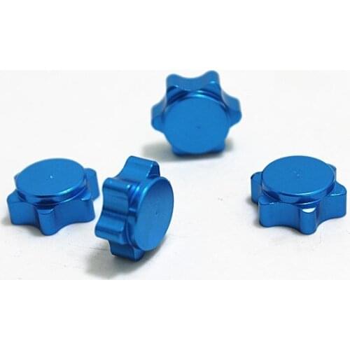 4PCS Aluminium Wheel Hub Cover HEX Nut 17mm RC 1:8 Model Car Rim Anti-dust Cover