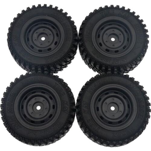 4Pcs Rubber Wheel Tire Tyre Set for MN86 1/12 RC Car DIY Upgrade Spare Parts Accessories