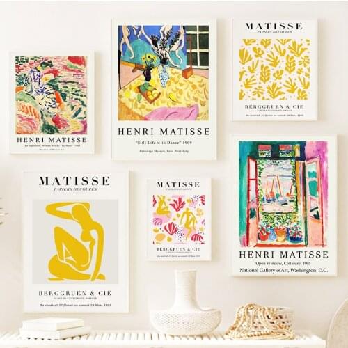 Matisse Abstract Nude Figure Watercolor Wall Art Canvas Painting Nordic Posters And Prints Wall Pictures For Living Room Decor
