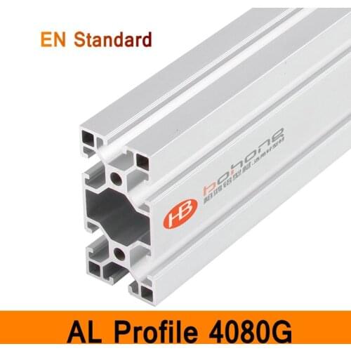 4080G Aluminium Profile EN Standard Brackets DIY Industrial AL Extrusion Rectangle Shape CNC 3D DIY Printer Parts Linear Rail