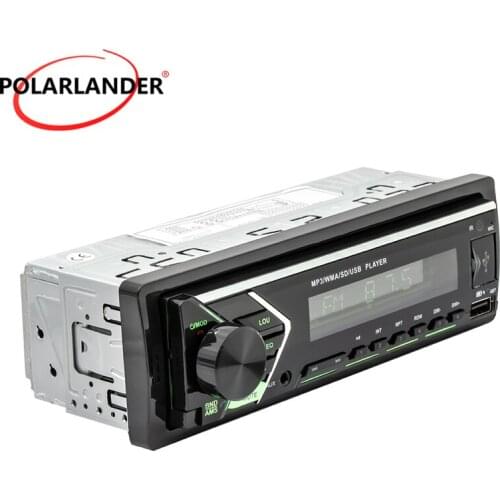 1 Din 12V MP3 Car Radio Dual Bluetooth Hands-free 4.0 87.5~108MHZ Audio Source Copy Colorful Light TF FM 2SUD 12V 60Wx4